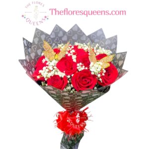 BOUQUETS ROSAS Y MARIPOSAS  3 - FLORISTERIA EN CALI