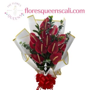 BOUQUETS DE ANTURIOS 10- FLORISTERIA EN CALI (copia)
