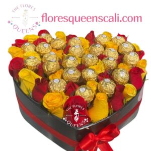 CAJA DE ROSAS AMOR Y AMISTAD  15 - FLORISTERIAS EN CALI
