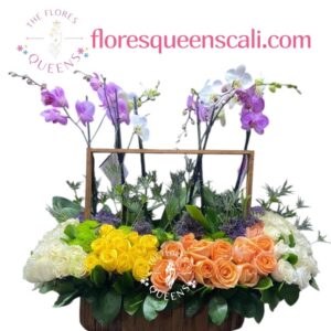 ARREGLO ORQUIDEA  12 - FLORISTERIAS EN CALI