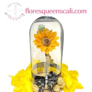 GIRASOL PRESERVADO CON CHOCOLATES  8 - FLORISTERIAS EN CALI