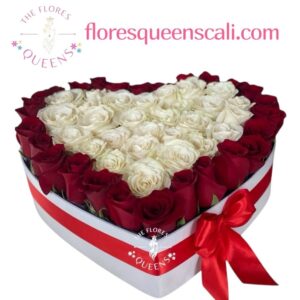CAJA DE ROSAS PAZ Y AMOR  22 - FLORISTERIAS EN CALI