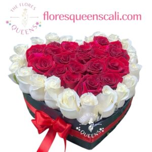 CAJA DE ROSAS AMOR Y PÁZ  23 - FLORISTERIAS EN CALI
