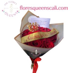 BOUQUET QUIERES SER MI NOVIA  28- FLORISTERIA EN CALI