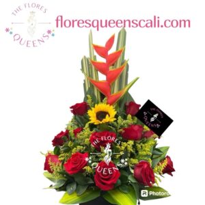 ARREGLO DE CUMPLEAÑOS 41  - FLORISTERIAS EN CALI