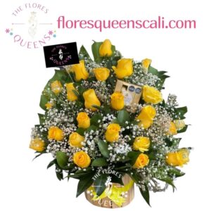 ARREGLO DE CUMPLEAÑOS 40  - FLORISTERIAS EN CALI