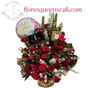 ARREGLO DE CUMPLEAÑOS 39  - FLORISTERIAS EN CALI