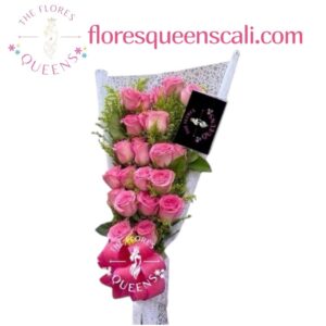 BOUQUET ROMANCE DE ROSAS  23- FLORISTERIA EN CALI