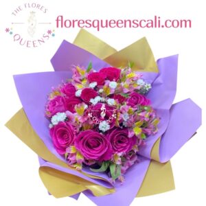BOUQUETS DE ROSAS Y ASTROMELIA 13 - FLORISTERIA EN CALI