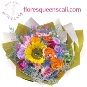 BOUQUET JARDIN FLORAL 21- FLORISTERIA EN CALI