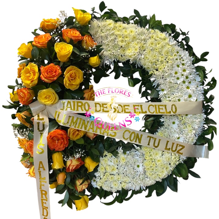 CORONA FUNEBRE DE CONDOLENCIAS 088 - FLORISTERIAS EN CALI