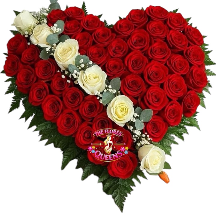 CORAZON FUNEBRE DE CONDOLENCIAS 033 - FLORISTERIAS EN CALI