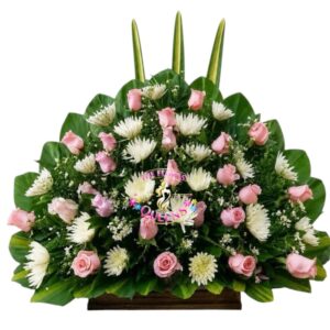ABANICO FUNEBRE DE CONDOLENCIAS 029 - FLORISTERIAS EN CALI