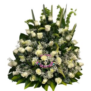 ABANICO FUNEBRE DE CONDOLENCIAS 030 - FLORISTERIAS EN CALI